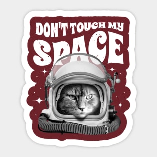 Astronaut space cat Sticker